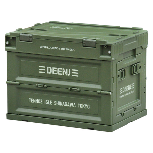 DEEN.J 折り畳みコンテナ マットアーミーグリーン 20L
