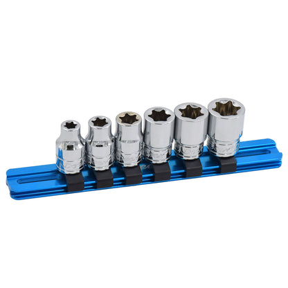 DEEN 3/8SQ E类型TORX螺钉插座6PC套件
