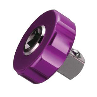 DEEN 1/4sq → 3/8sq conversion ratchet spinner adapter 紫色