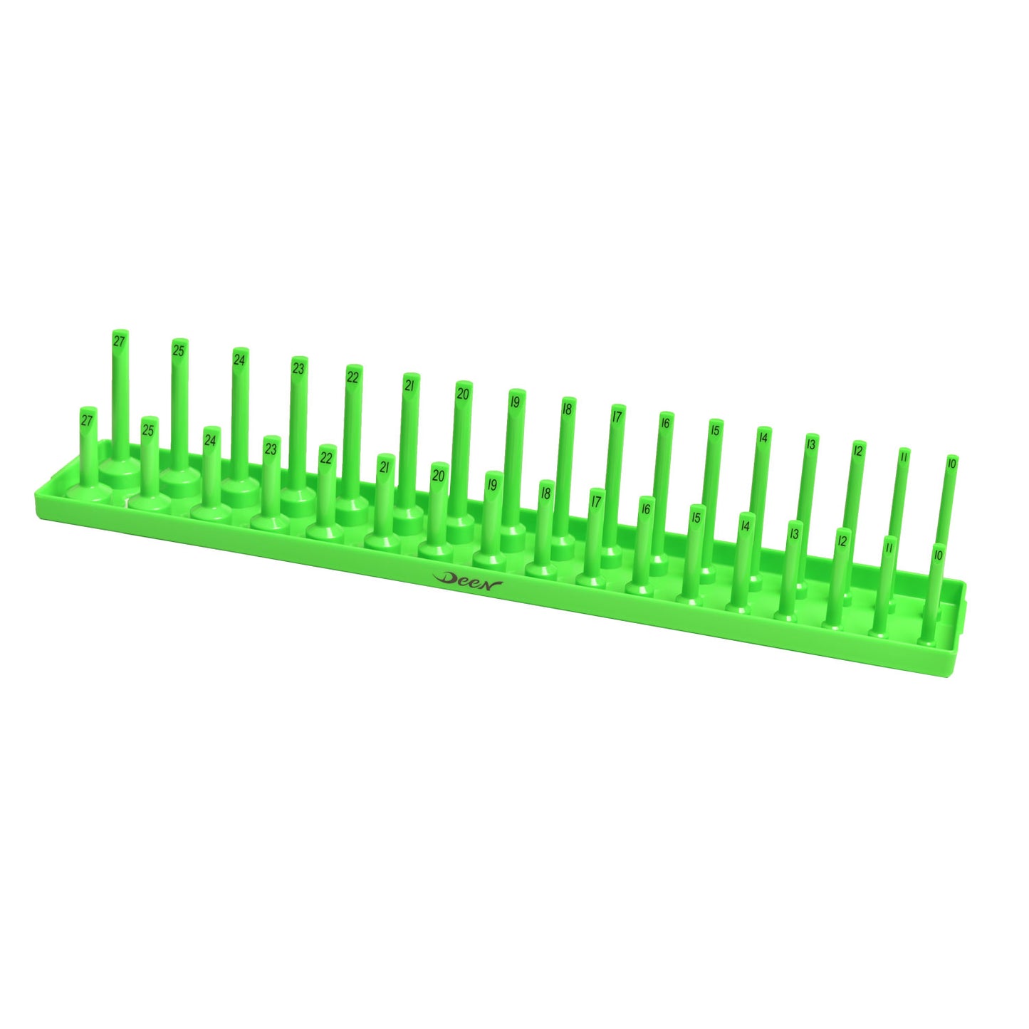 DEEN 1/2 Drive Socket Holder Tray (Green)